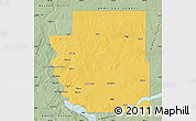 Savanna Style Map of Burleigh County