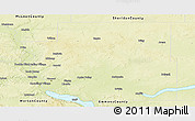 Physical Panoramic Map of Burleigh County