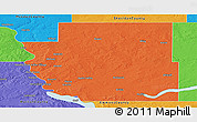 Political Panoramic Map of Burleigh County