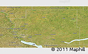 Satellite Panoramic Map of Burleigh County