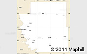 Classic Style Simple Map of Burleigh County