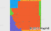 Political Simple Map of Burleigh County