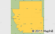 Savanna Style Simple Map of Burleigh County, cropped outside