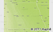 Physical Map of Grand Forks County