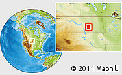 Physical Location Map of Kidder County