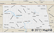 Classic Style Map of North Dakota