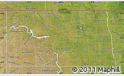 Satellite Map of North Dakota