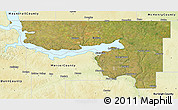Satellite 3D Map of McLean County, physical outside