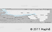 Gray Panoramic Map of McLean County