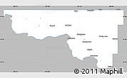 Gray Simple Map of McLean County, single color outside