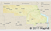 Physical 3D Map of Morton County, shaded relief outside