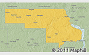 Savanna Style 3D Map of Morton County