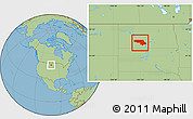 Savanna Style Location Map of Morton County