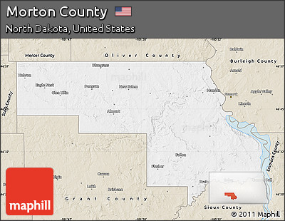 Classic Style Map of Morton County