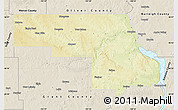 Physical Map of Morton County, shaded relief outside