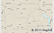 Shaded Relief Map of Morton County