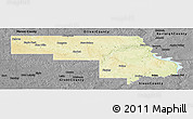 Physical Panoramic Map of Morton County, darken, desaturated