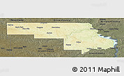 Physical Panoramic Map of Morton County, darken