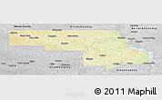 Physical Panoramic Map of Morton County, desaturated