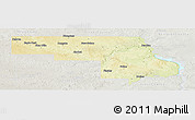 Physical Panoramic Map of Morton County, lighten, semi-desaturated