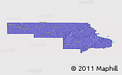 Political Panoramic Map of Morton County, cropped outside