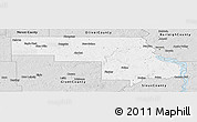 Silver Style Panoramic Map of Morton County