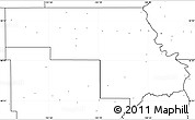Blank Simple Map of Morton County, no labels