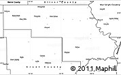 Blank Simple Map of Morton County