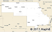 Classic Style Simple Map of Morton County