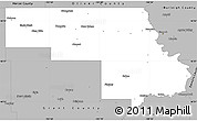 Gray Simple Map of Morton County