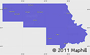 Political Simple Map of Morton County, single color outside