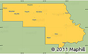 Savanna Style Simple Map of Morton County, cropped outside