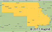 Savanna Style Simple Map of Morton County