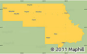 Savanna Style Simple Map of Morton County, single color outside