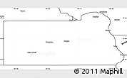 Blank Simple Map of Oliver County