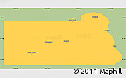 Savanna Style Simple Map of Oliver County, single color outside