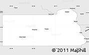 Silver Style Simple Map of Oliver County