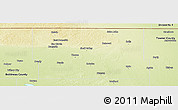 Physical Panoramic Map of Rolette County