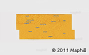 Political Panoramic Map of Rolette County, cropped outside