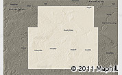 Shaded Relief 3D Map of Sheridan County, darken