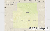 Physical Map of Sheridan County, shaded relief outside
