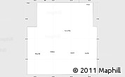 Silver Style Simple Map of Sheridan County