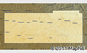 Physical Map of Stark County, darken