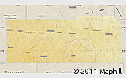 Physical Map of Stark County, shaded relief outside