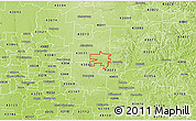 Physical 3D Map of ZIP code 43001