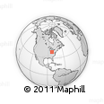 Outline Map of ZIP Code 43001