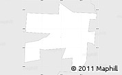 Silver Style Simple Map of ZIP code 43001