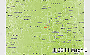 Physical Map of ZIP code 43002