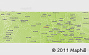 Physical Panoramic Map of ZIP code 43002