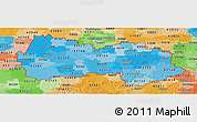 Political Shades Panoramic Map of ZIP codes starting with 431